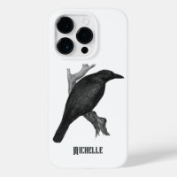 Vintage Gothic Black Raven Case-Mate iPhone Case