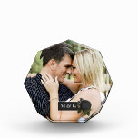 Vintage Gothic Black Roses Personalised Photo Block<br><div class="desc">Vintage gothic photo block featuring black roses.</div>