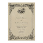 Vintage Gothic Black Toile Skull Tan Wedding