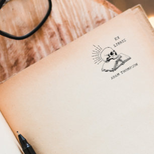 Vintage Gothic Book Custom Name From The Library  Self-inking Stamp