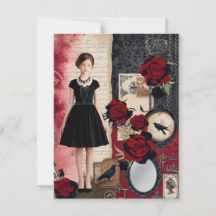 Vintage Gothic Elegant Whimsical Postcard