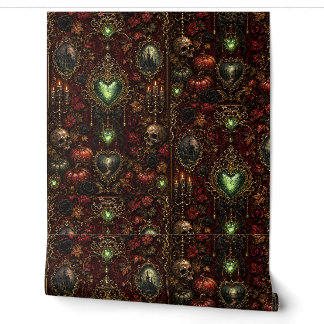 Vintage Gothic Halloween Theme Wallpaper