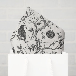 Vintage Gothic Halloween Tissue Paper