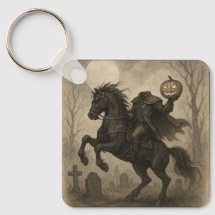 Vintage/Gothic Headless Horseman Halloween/Autumn Key Ring