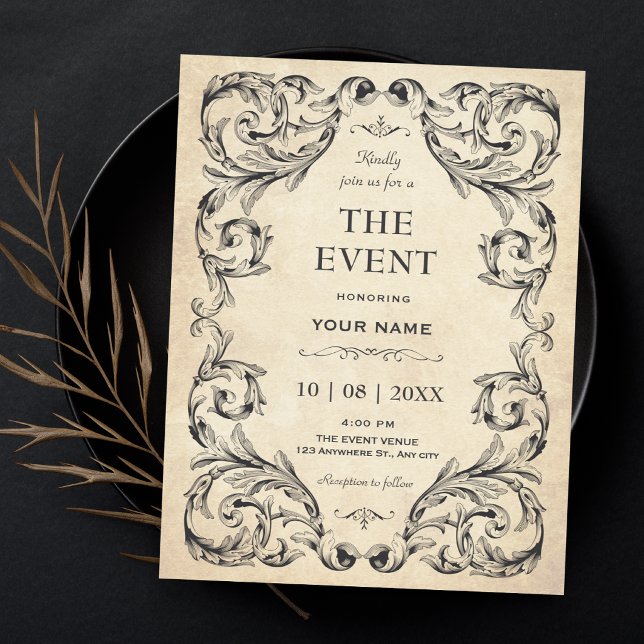 Vintage Gothic  Invitation (Creator Uploaded)