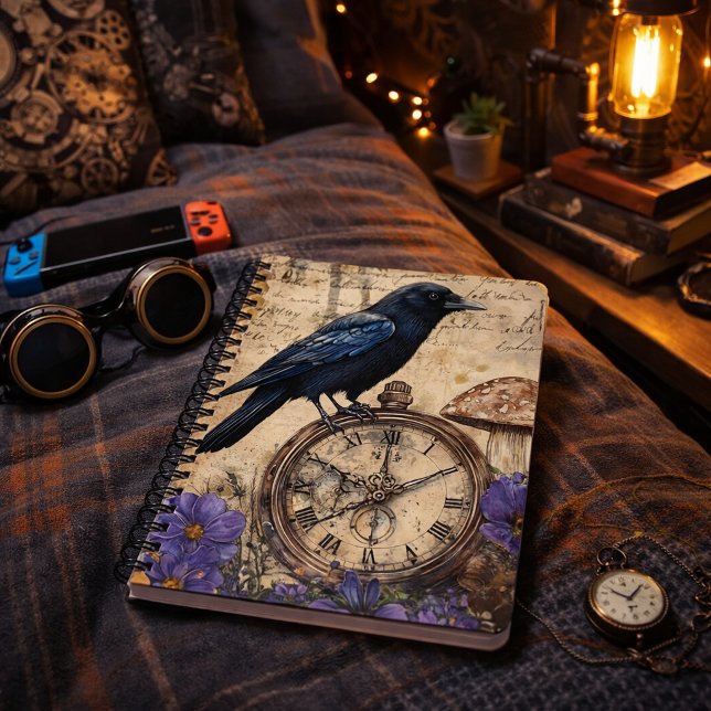 Vintage Gothic Raven Notebook (Creator Uploaded)