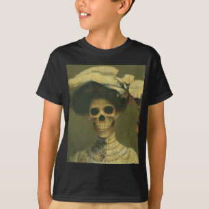 Vintage Gothic Skeleton Lady T-Shirt