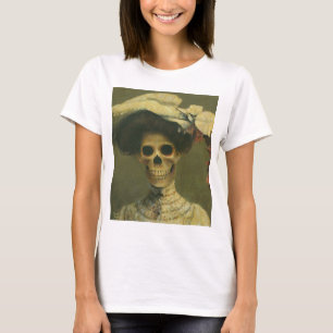 Vintage Gothic Skeleton Lady T-Shirt