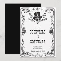 Vintage Gothic Skull Halloween Party