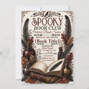 Vintage Gothic Spooky Book Club Halloween
