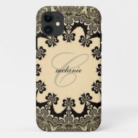 Vintage Gothic Tribal Lace Monogram iPhone 5