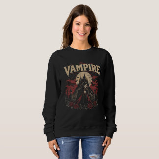 Vintage Gothic Vampire - Halloween Vibes Sweatshirt