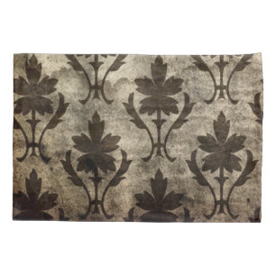 Vintage Gothic Vampire Leaf Pattern Pillowcase