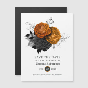 Vintage Gothic Wedding Save the Date Magnetic Invi Invitation