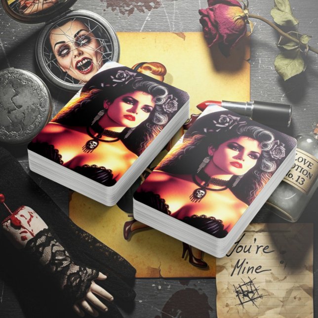 Vintage Gothic Woman Playing Cards (Creator Uploaded)