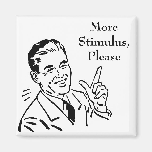 Vintage Government Stimulus Check Magnet (Front)