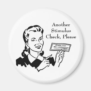 Vintage Government Stimulus Check Magnet