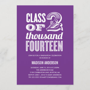 Vintage Grad 2014 Graduation Party Invitation