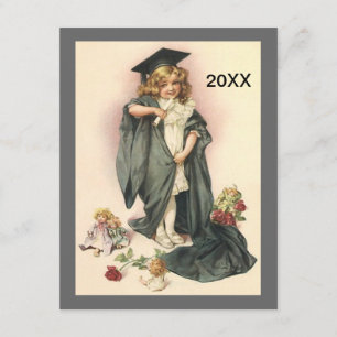 Vintage Graduation 2012 Invitation Dolls Roses