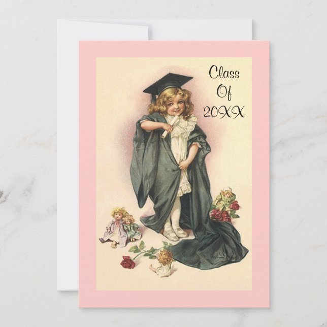 Vintage Graduation 2012 Invitation Party Roses (Front)