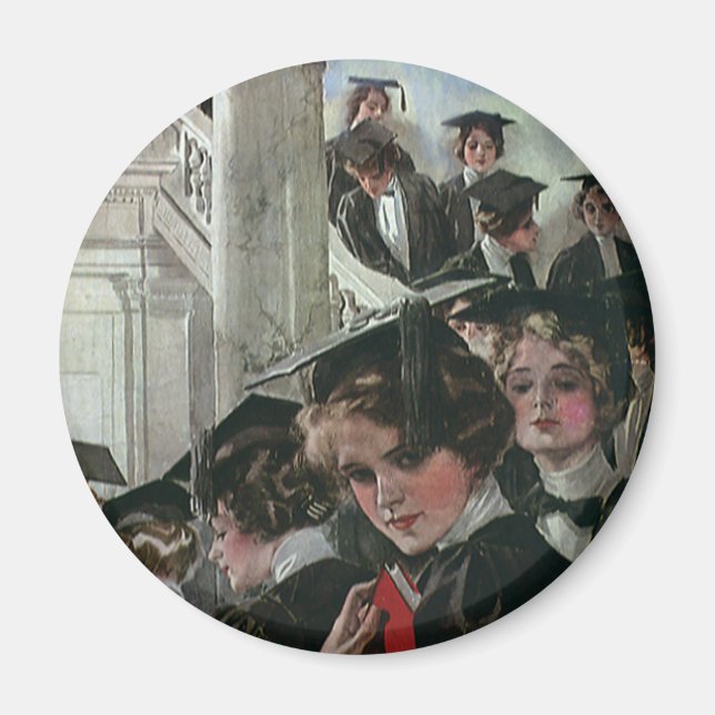 Vintage Graduation, Commencement Ceremony Magnet (Front)