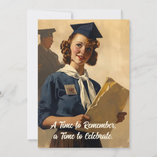 Vintage Graduation, Congratulations Announcement