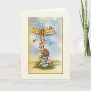 Vintage Graduation Greeting Card