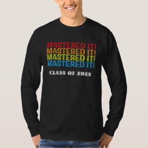 Vintage Graduation Mastered It 2023 Masters Degree T-Shirt