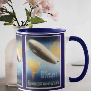 Vintage Graf Zeppelin travel ad Mug