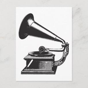 Vintage Gramophone Postcard