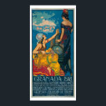 Vintage Granada Festival 1921 Travel Poster<br><div class="desc">1921vintage ornate moorish design from the Granada Festival Spain</div>