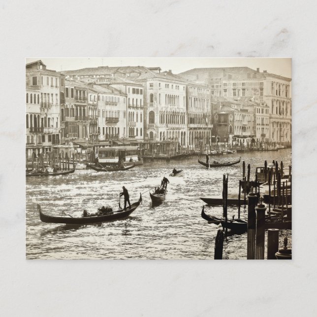 VINTAGE GRAND CANAL Postcard (Front)