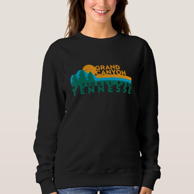Vintage Grand Canyon National Park Mountain Sunset Sweatshirt (Front)