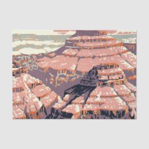 Vintage Grand Canyon National Park WPA Poster Art Tissue Paper