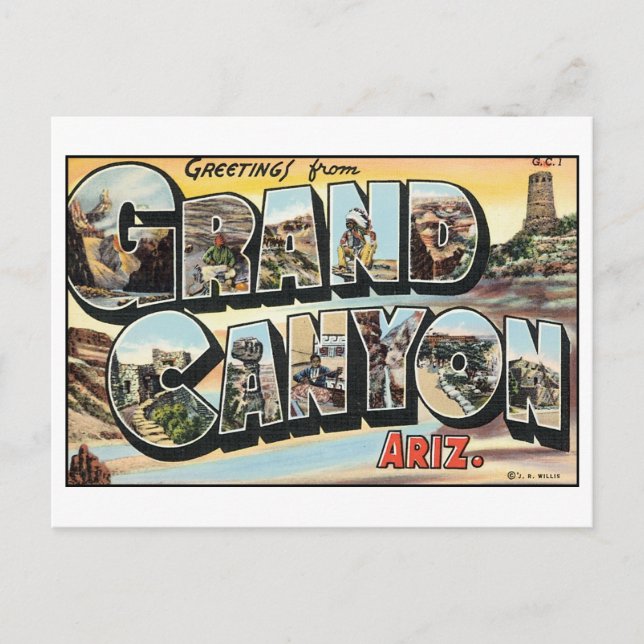 Vintage Grand Canyon Postcard (Front)