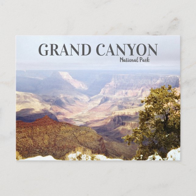 Vintage Grand Canyon Retro Travel Scenic Desert Postcard (Front)
