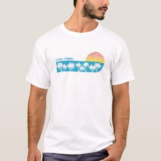 Vintage Grand Cayman Islands Beach Palm Trees Retr T-Shirt