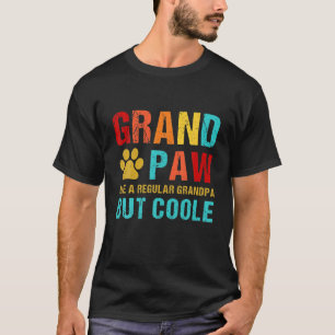 Vintage Grand Paw Dog Lover Grandpa Grandpaw Dog L T-Shirt