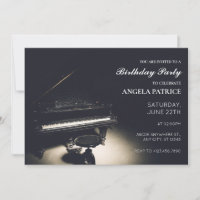 Vintage grand piano birthday