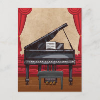 Vintage Grand Piano stage concert 
