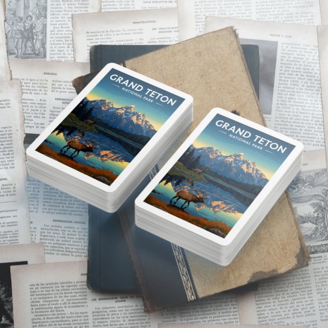 Vintage Grand Teton National Park Playing Cards (Creator Uploaded)