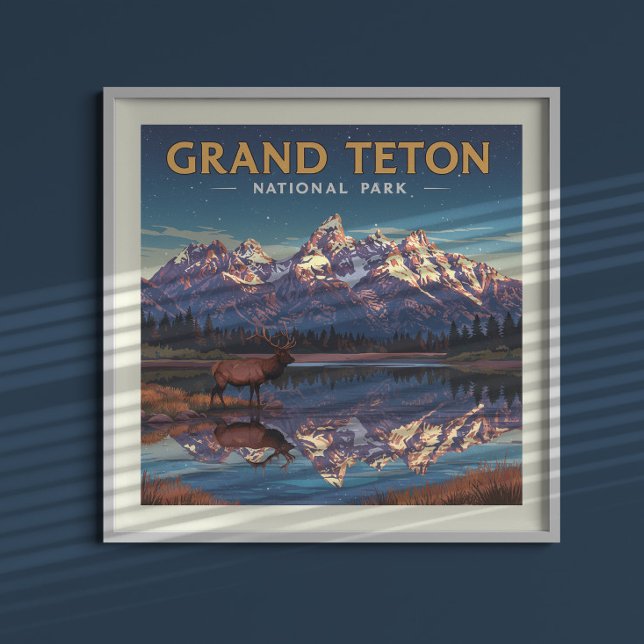  Vintage Grand Teton National Park Poster (Creator Uploaded)