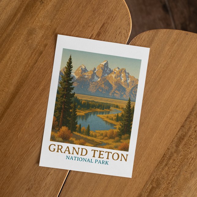 Vintage Grand Teton National Park Travel Postcard (Vintage Grand Teton National Park Travel Postcard)