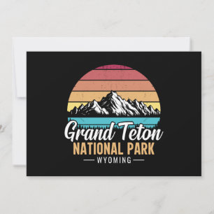 Vintage Grand Teton National Park Wyoming USA– Card