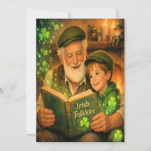 Vintage Grandfather St. Patrick's Day Card