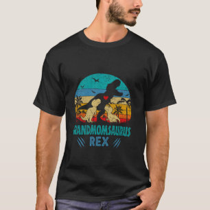 Vintage Grandmomsaurus Rex Funny Family Lover Moth T-Shirt