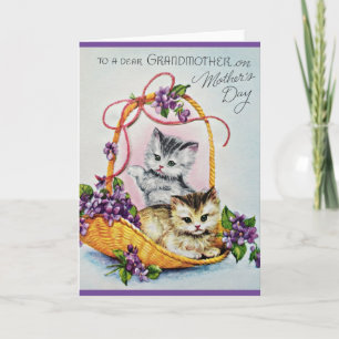Vintage Grandmother Mother's Day Card