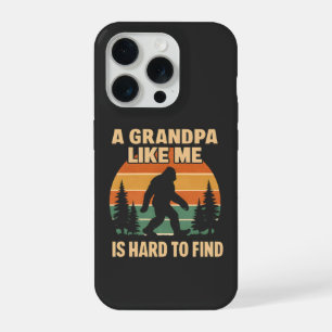 Vintage Grandpa Bigfoot Retro Sasquatch Funny iPhone 15 Pro Case
