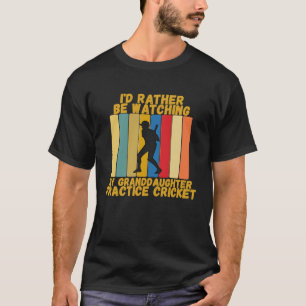 Vintage Grandparents Rather Watch Granddaughter Cr T-Shirt