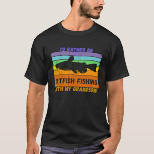 Vintage Grandparents Watch My Grandson Catfish T-Shirt